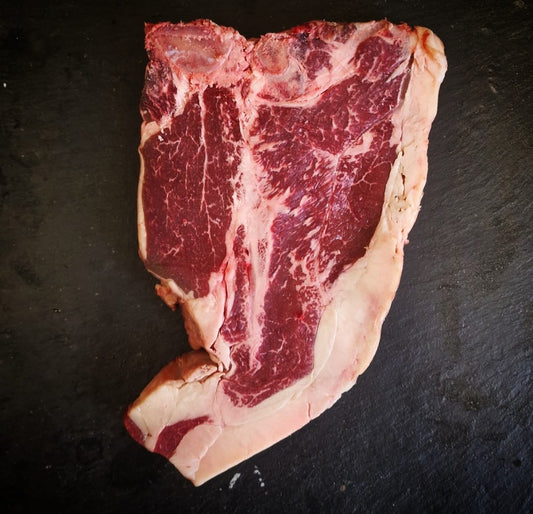 Himalayan salt aged Yorkshire Wagyu T-bone steak 18 oz