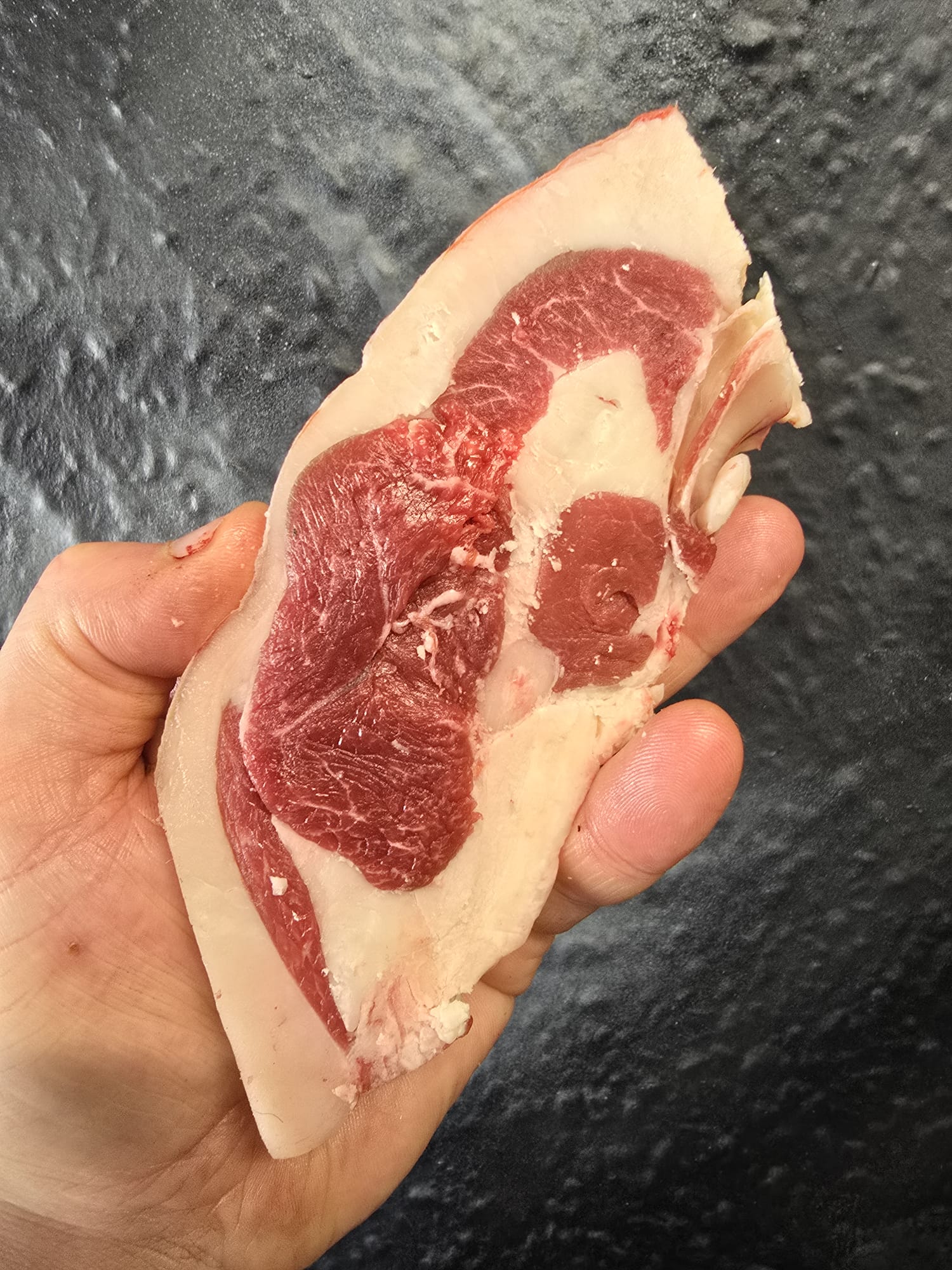 Aged orkney boreray mutton bone in rump steak