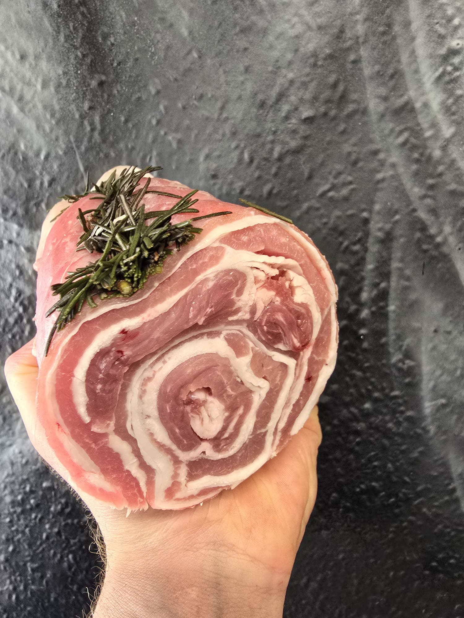 Aged orkney boreray double  rolled mutton breast