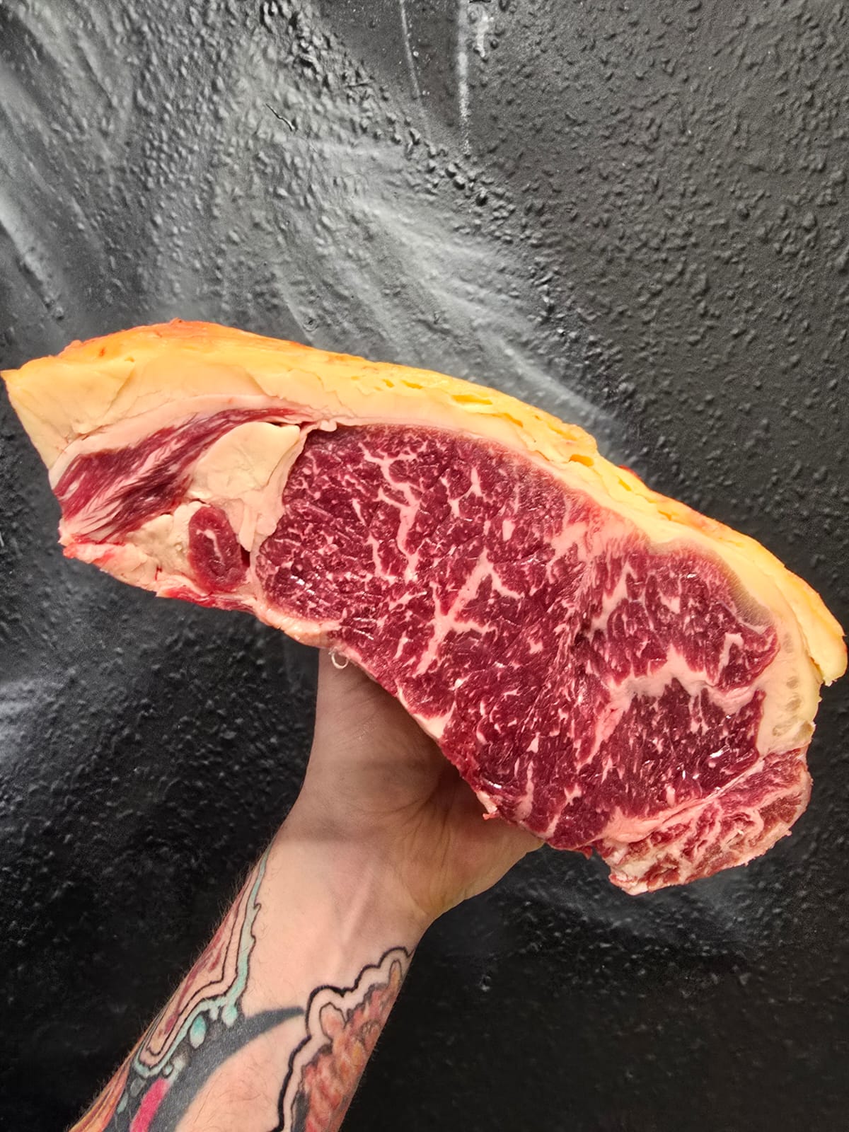 Himalayan Salt aged Yorkshire Wagyu  X Dairy sirloin.