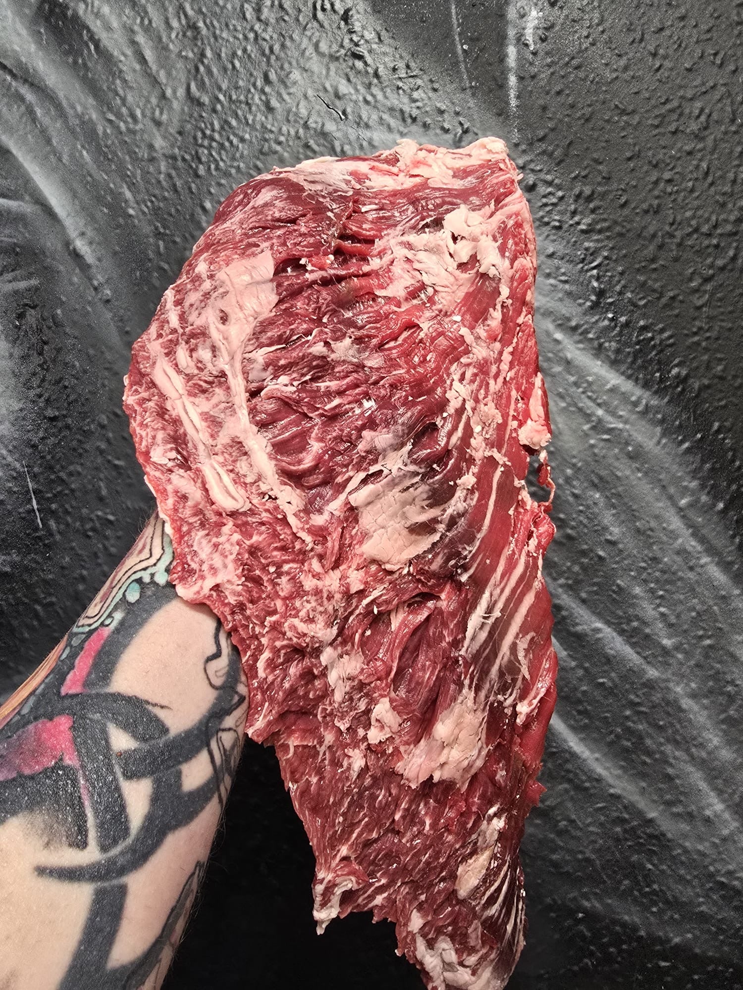 Dry aged yorkshire bred f1 wagyu bavette