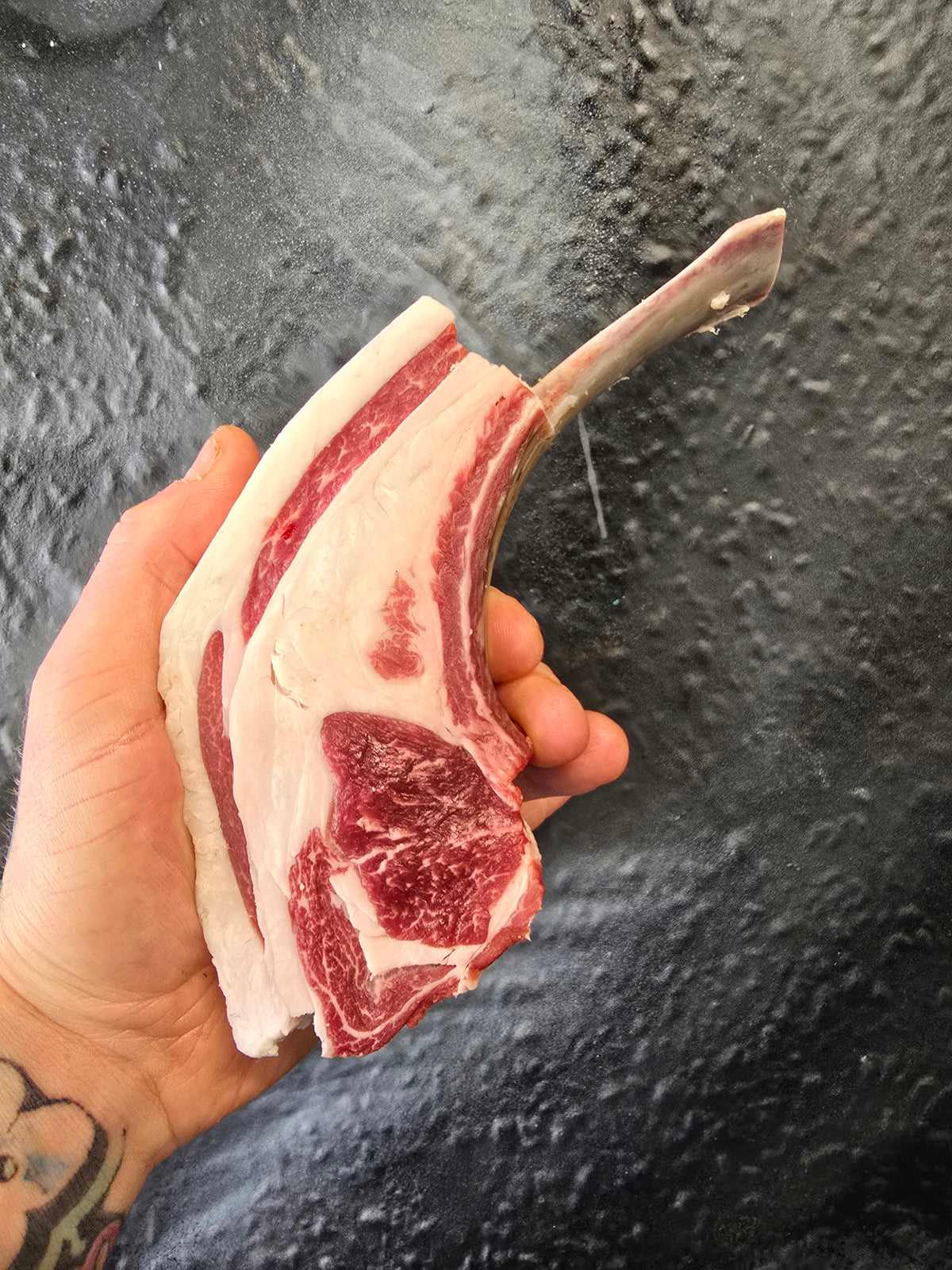 Dry aged Shropshire mutton cutlet