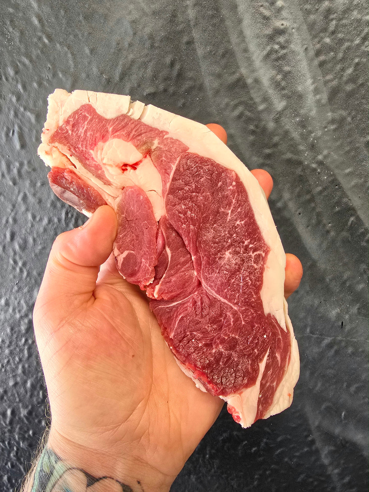 Dry aged shropshire mutton rump steak
