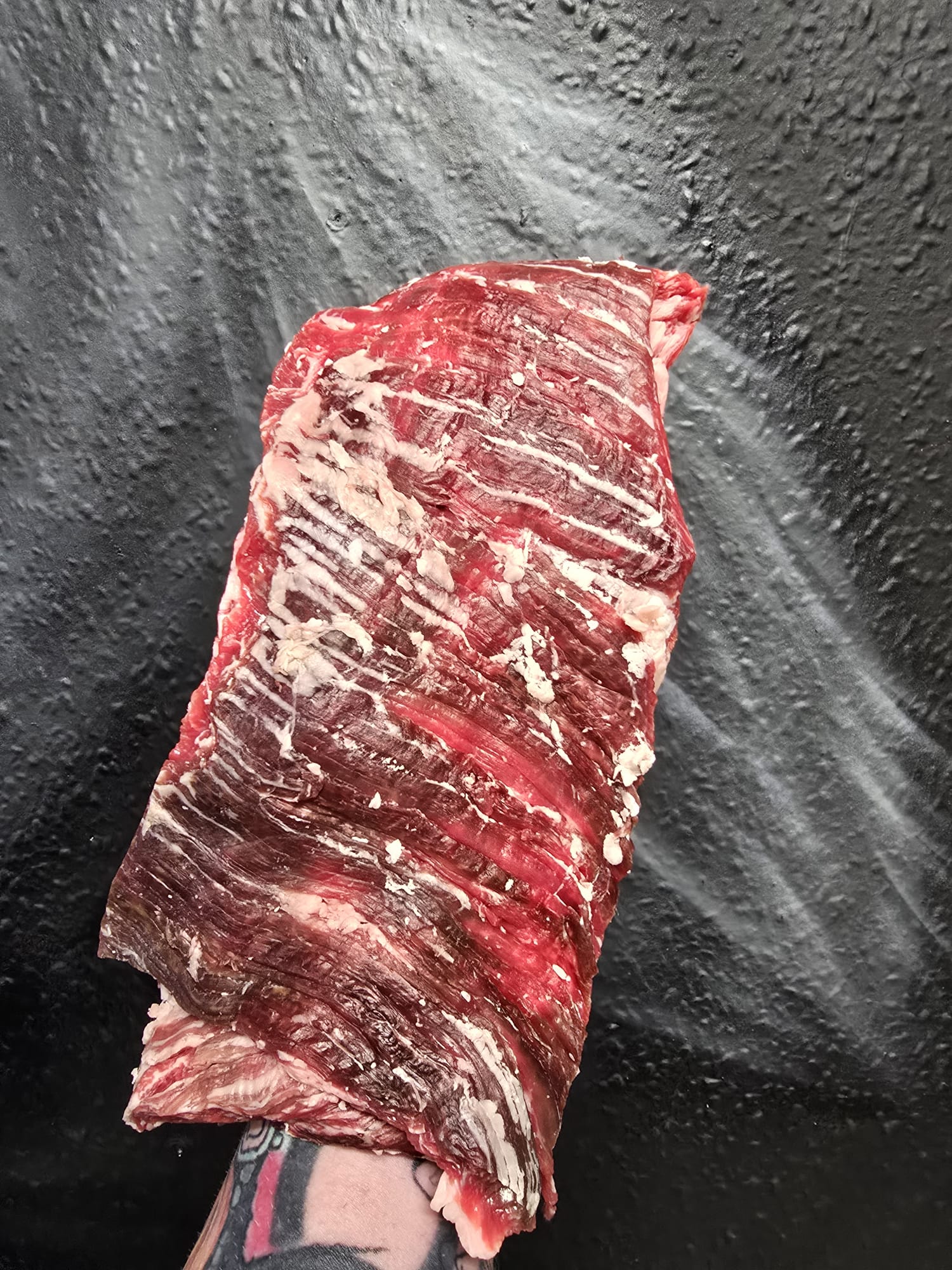 Dry aged yorkshire bred f1 wagyu thin skirt