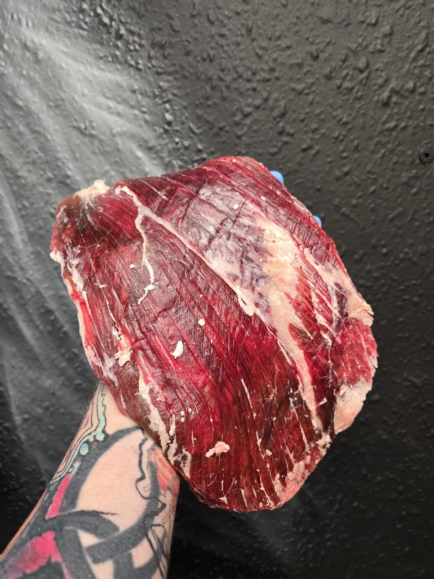 Dry aged yorkshire bred f1 wagyu flank steak