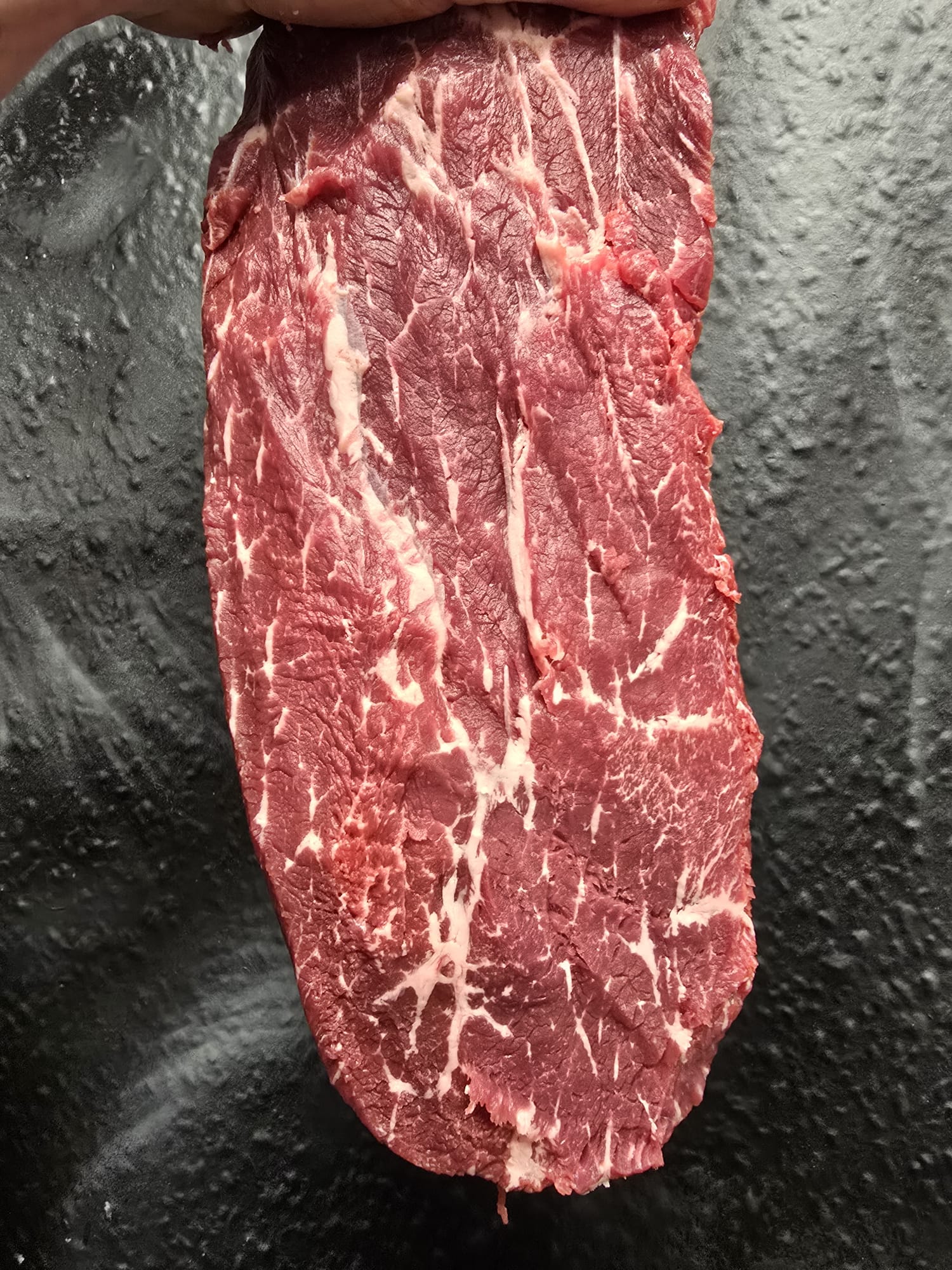 Dry aged flat iron steak