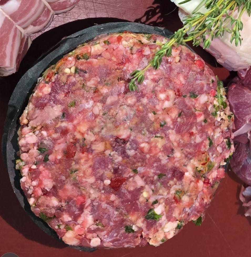 Venison chilli and corriander burger