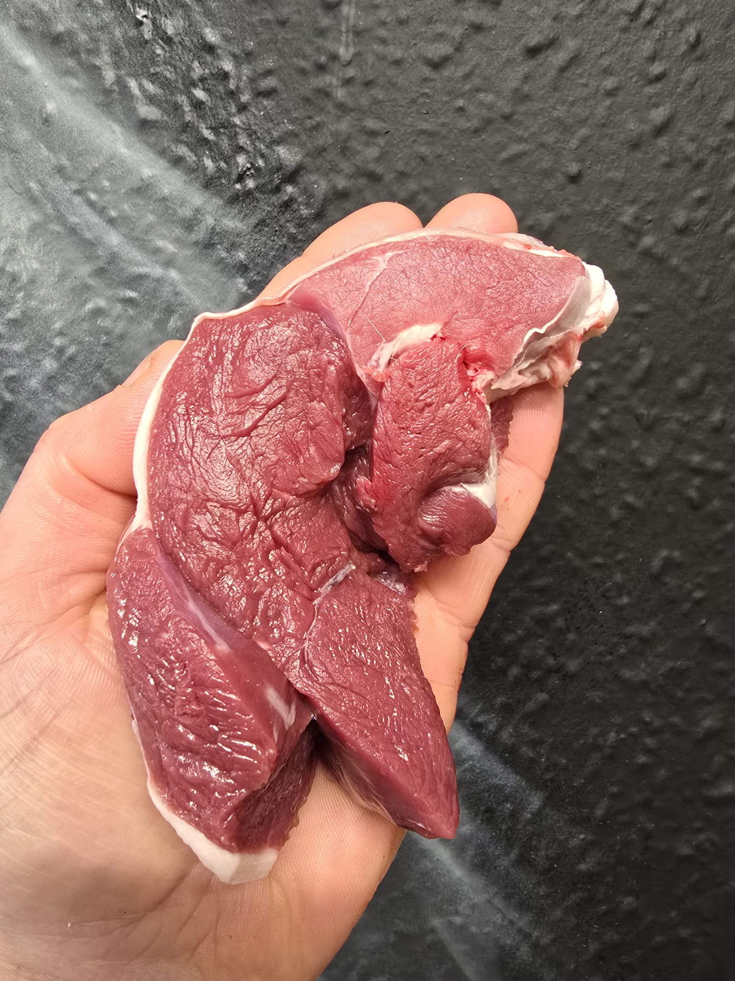 Wild fallow deer rump steaks