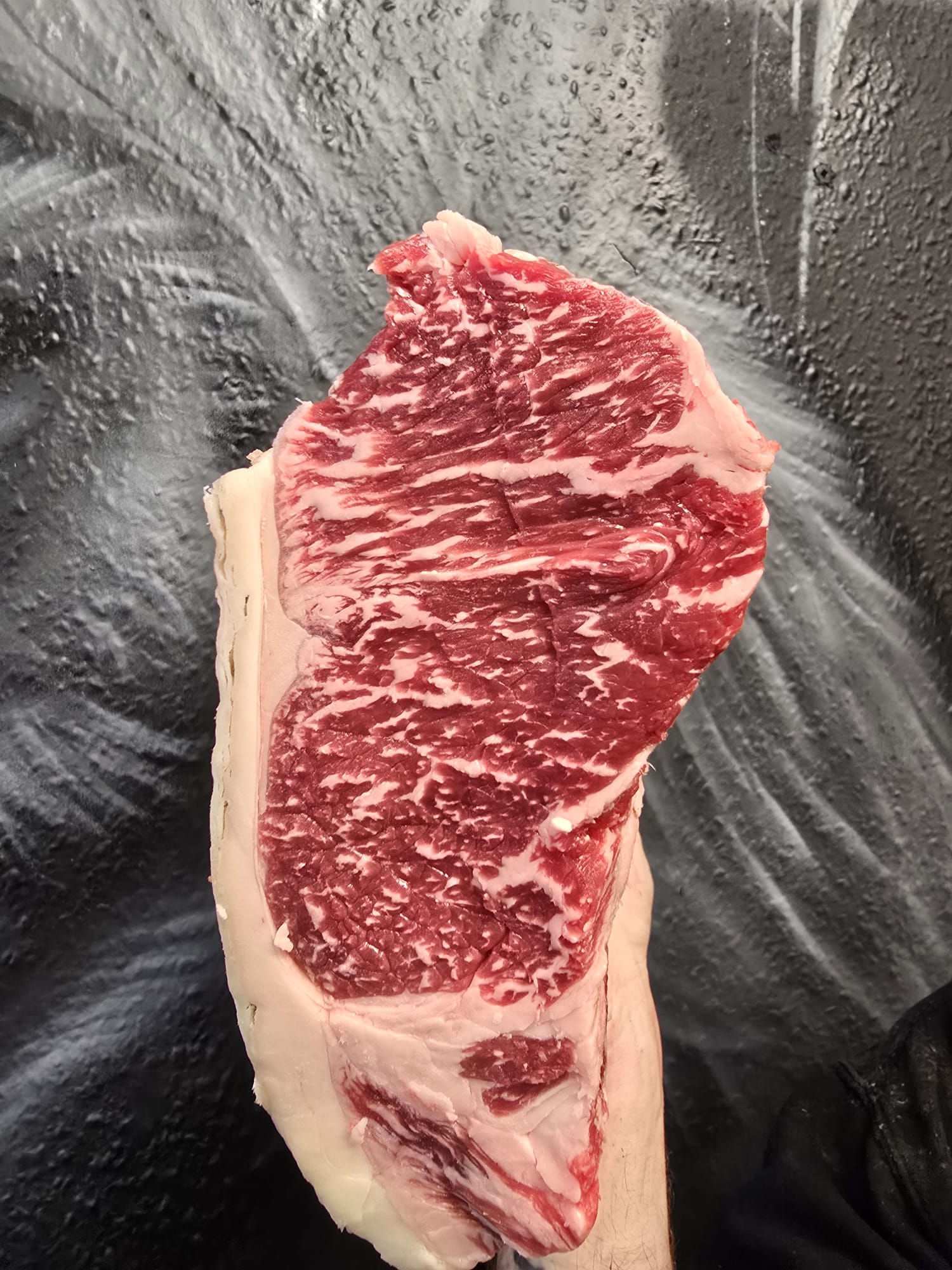 Dry aged yorkshire bred f1 wagyu sirloin