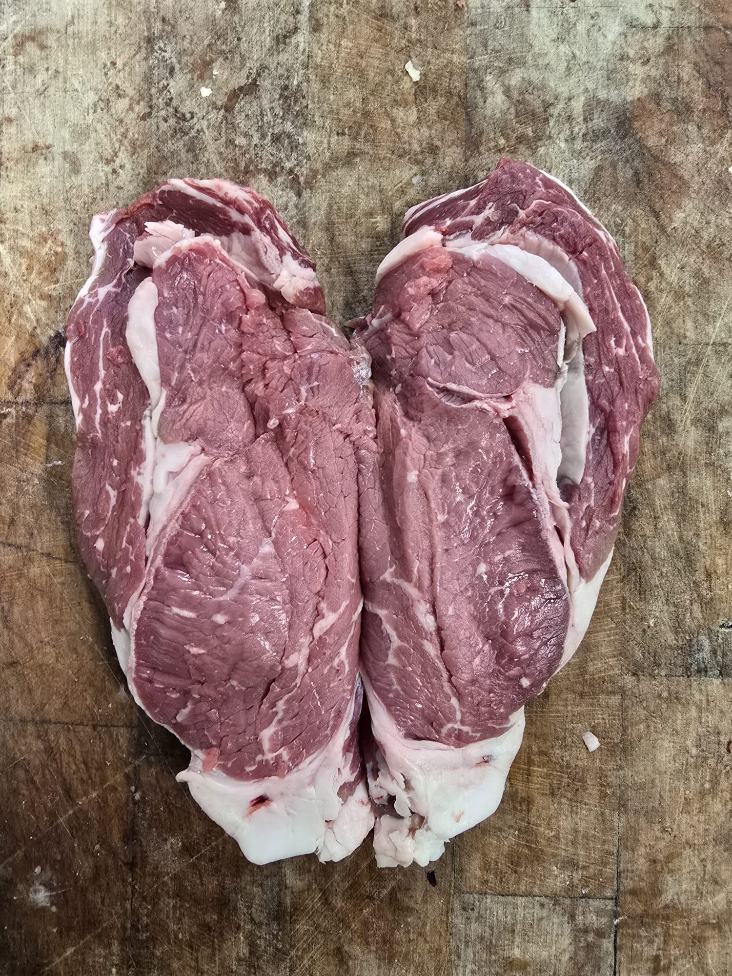 Dry aged heart shaped sharing ribeye