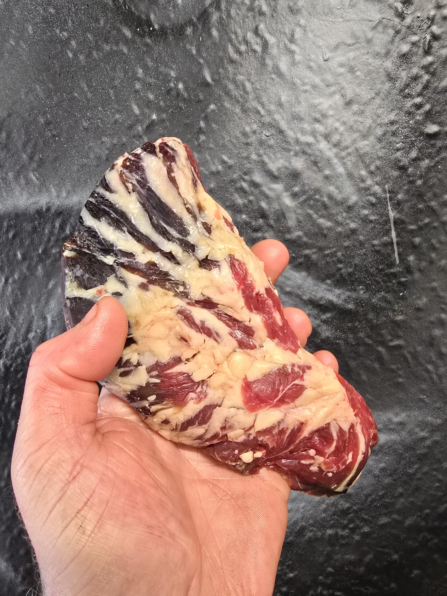 Dry aged jersey retired dairy spider steak