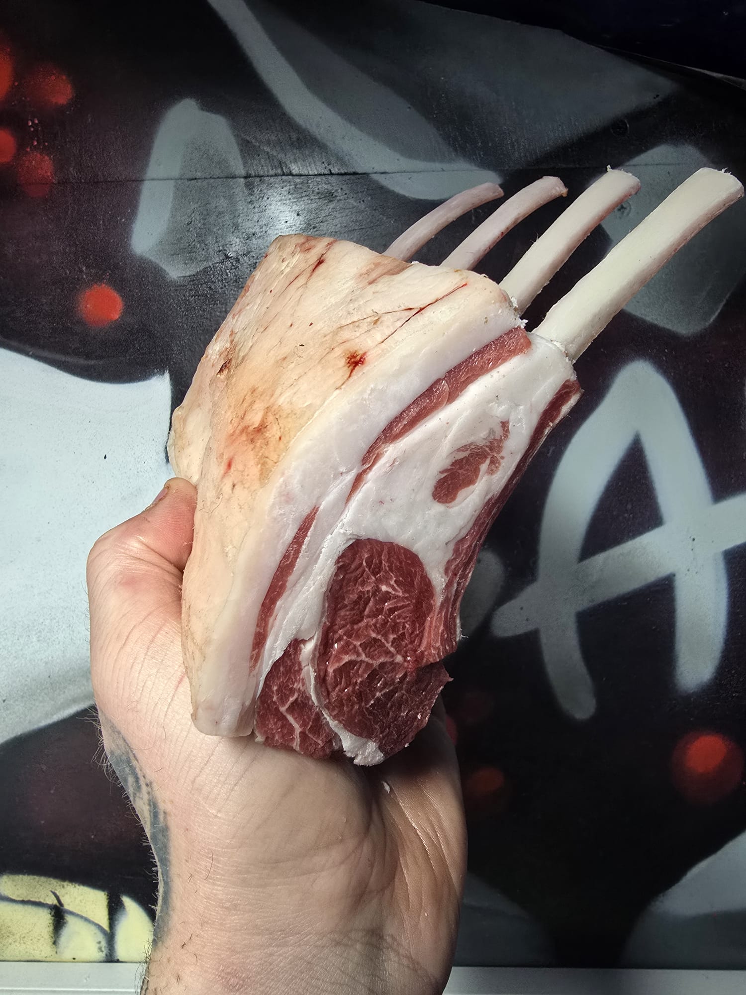 Age mutton 4 rib rack