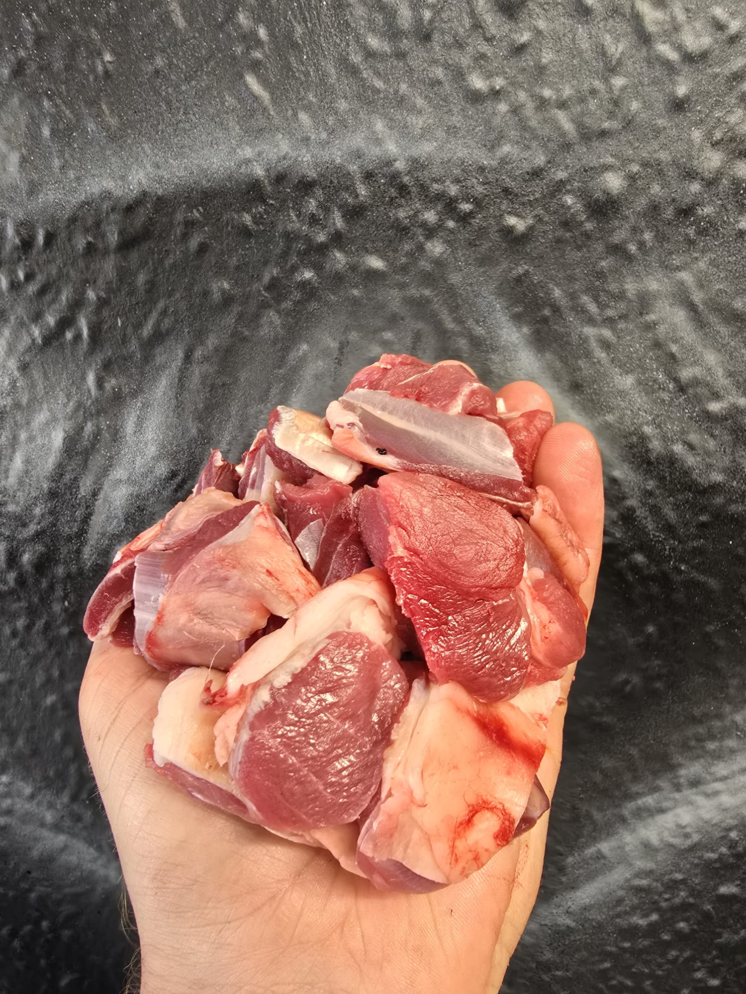 Month aged herdwick diced mutton