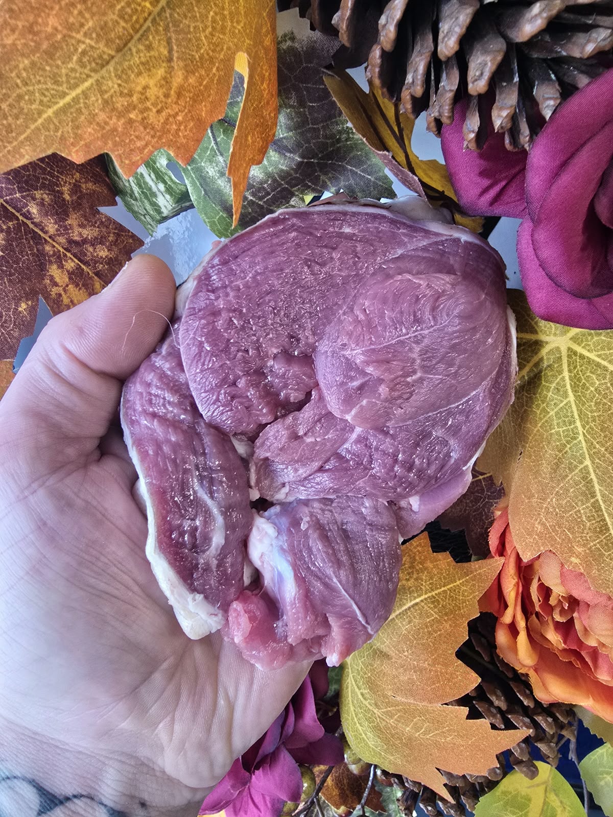 boneless dry aged Yorkshire lamb leg steak