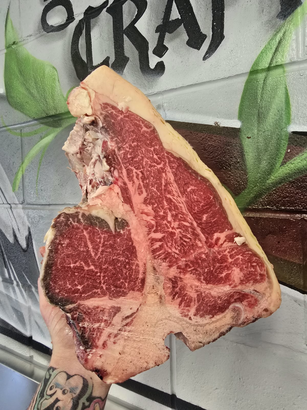 Dry aged f1 wagyu T Bone steak