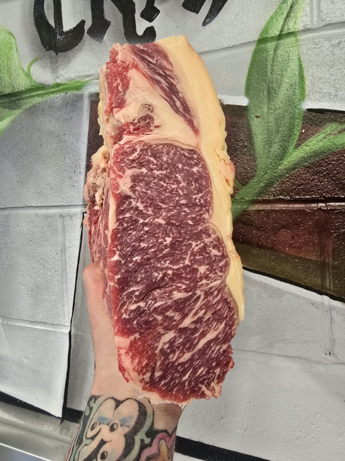 Dry aged yorkshire bred f1 wagyu sirloin